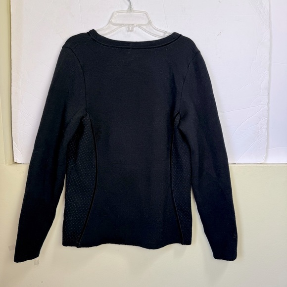 Dale Of Norway Merino Wool Jacket Black Gray Full Zip Sweater Cardigan - Picture 3 of 16